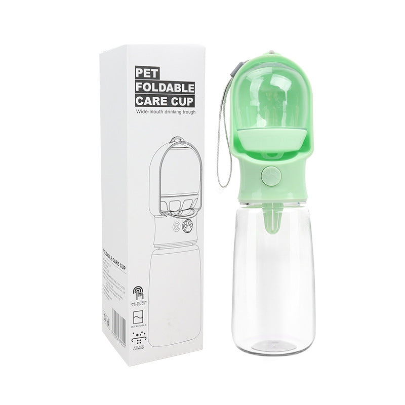 Portable Dog Water Bottle with Food Storage Container