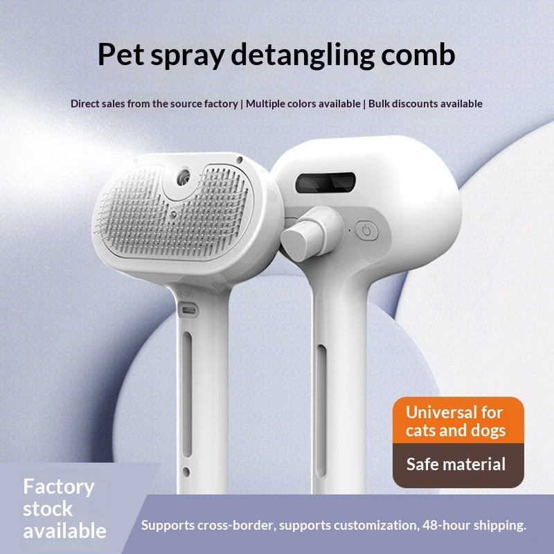 Pet Spray Grooming Comb & Pin Brush for Cats and Dogs