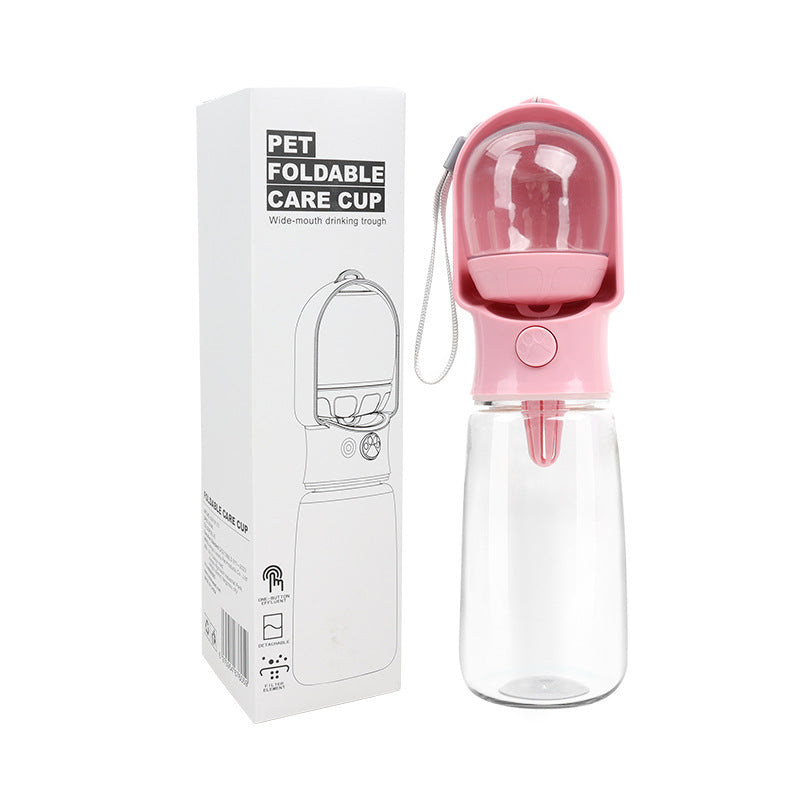 Portable Dog Water Bottle with Food Storage Container