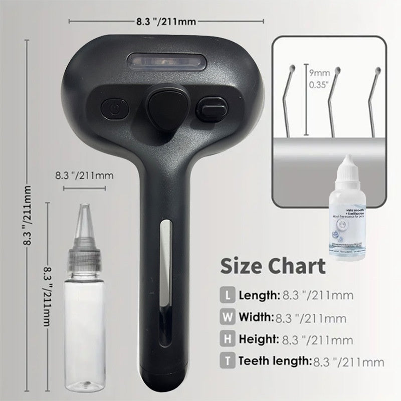 Pet Spray Grooming Comb & Pin Brush for Cats and Dogs